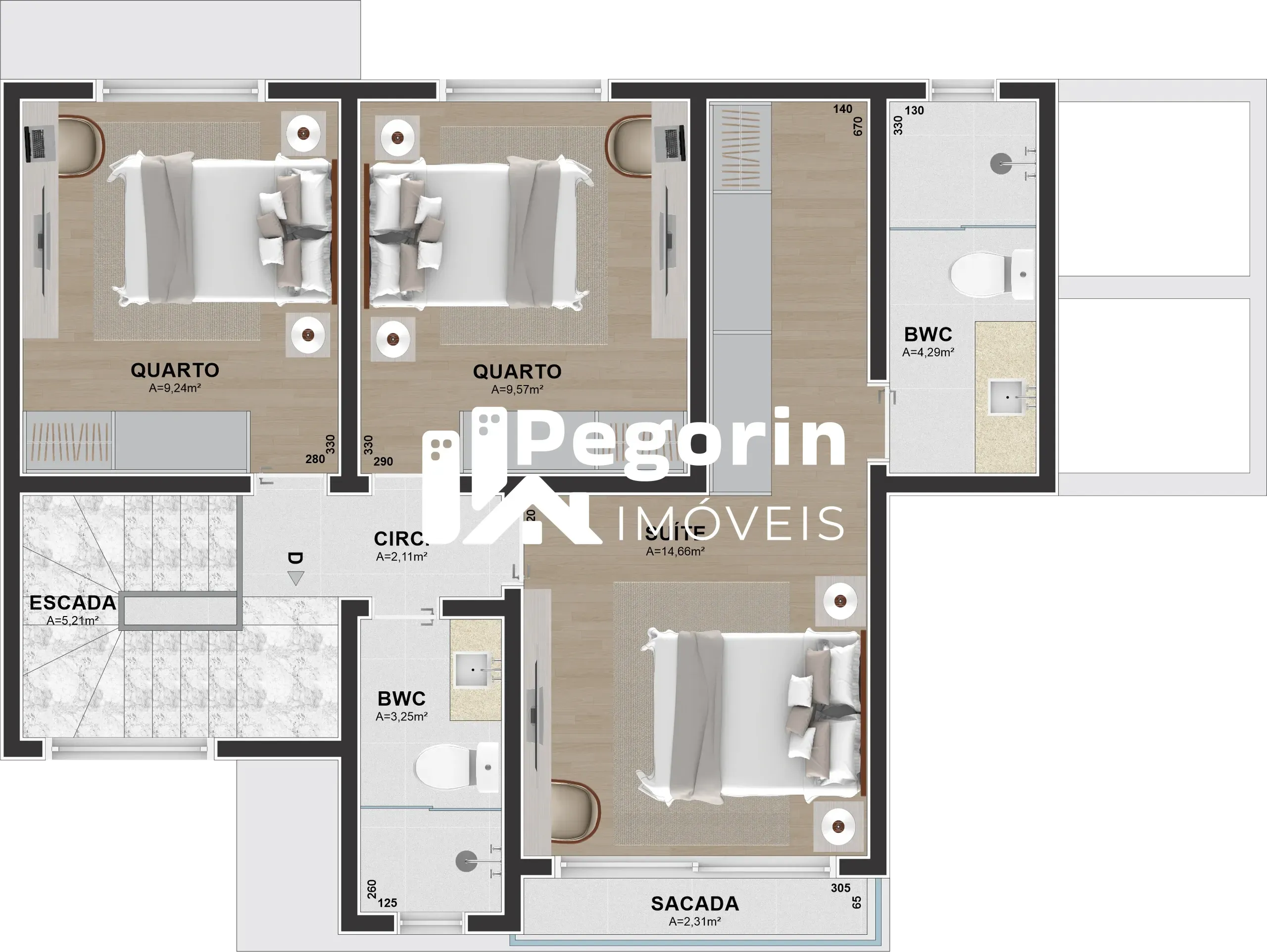 Imagem SOBRADO 03 QUARTOS 116M²