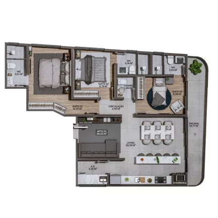 Imagem APARTAMENTO RESIDENCIAL em Itajaí - SC, Praia Brava de Itajaí