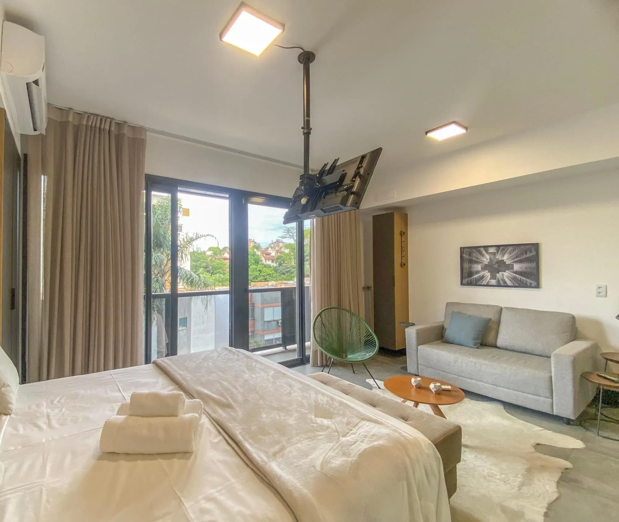Imagem Studio de 36,76m2, totalmente mobiliado, com 1 vaga de garagem no bairro Boa Vista!!
