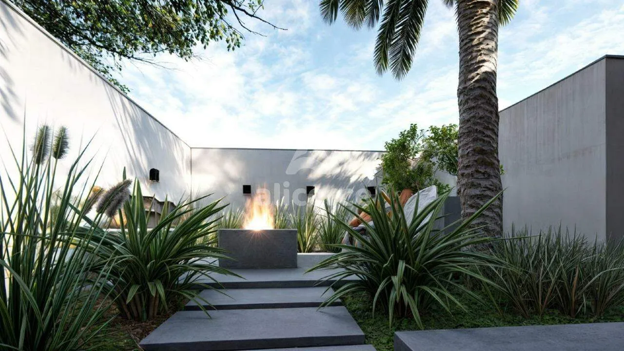 Imagem Casa com piscina, de Alto Padrão, 3 dorm. com suíte, no Green Village - São Sebastião, Palhoça/SC