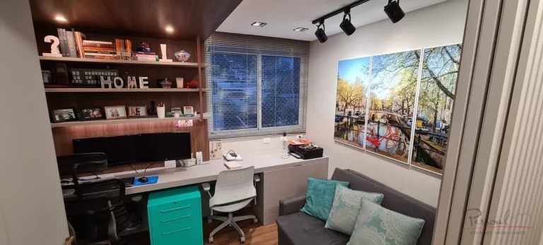 Imagem Apartamento semi-mobiliado à venda com 4 suítes, sendo uma master com closet, lavabo, sacada com c...