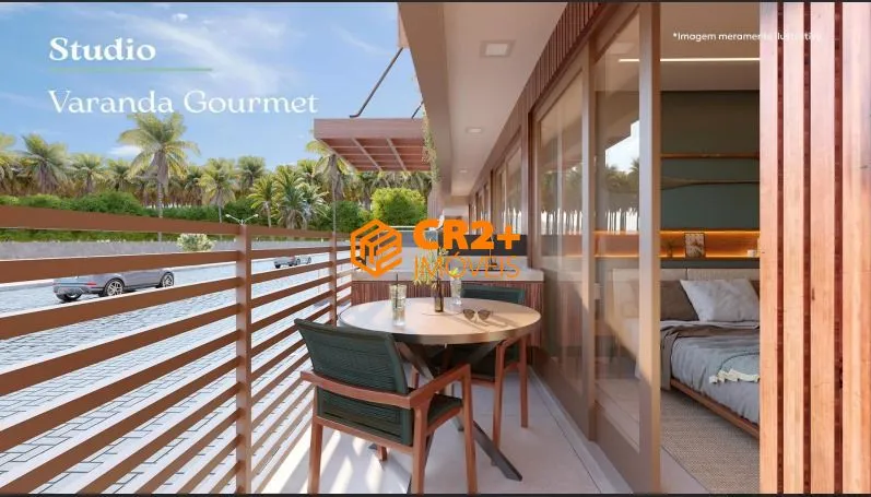 Imagem Vendo Flat 19m2, 1 quarto, em Tamandaré/Carneiros.