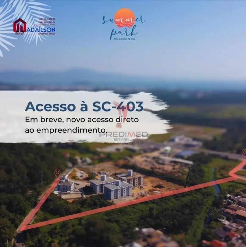 Imagem Apartamentos em Floripa SC com 2 Dormitórios - Summer Park Residence a partir R$ 409.780