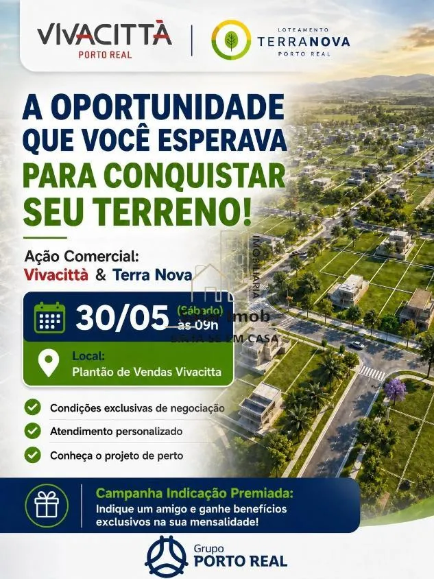 Imagem LOTE | TERRENO | LOTEAMENTO TERRA NOVA 2 | PORTO REAL RJ. Parcelas a partir 120X ( R$1265,30) + 10 anuais ( R$3.750,00 )