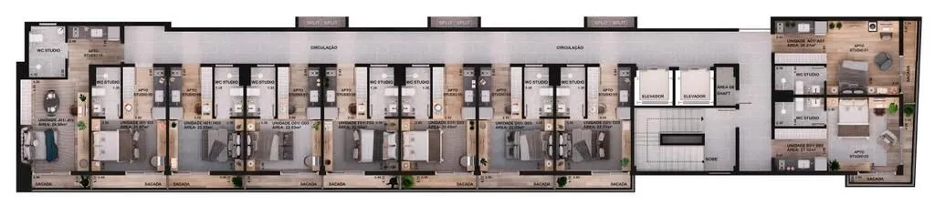 Imagem Flat à venda rentabilizando por R$ 450.000 - Bessa - João Pessoa/PB