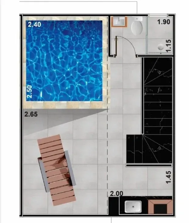 Imagem Casa de Condomínio com 2 Quartos à Venda, 98 m² em Marapé - Santos