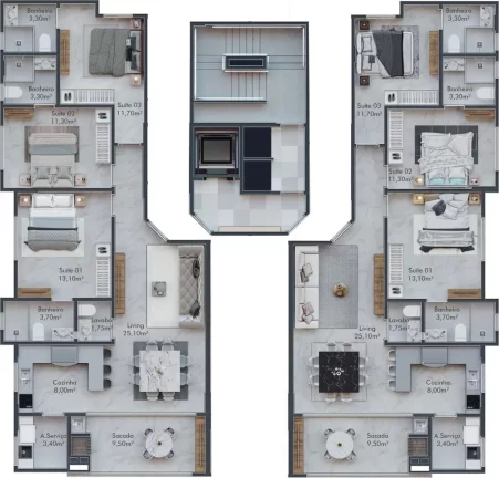 Imagem Ciro Dellagnelo Residence - Apartamento à venda no bairro Meia Praia - Itapema/SC