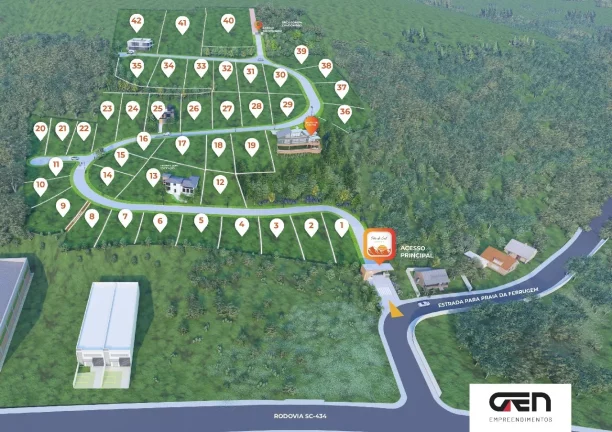 Imagem Terreno 2.094,88m² no Cond. Pôr do Sol, Centro de Garopaba-SC: Invista Já!
