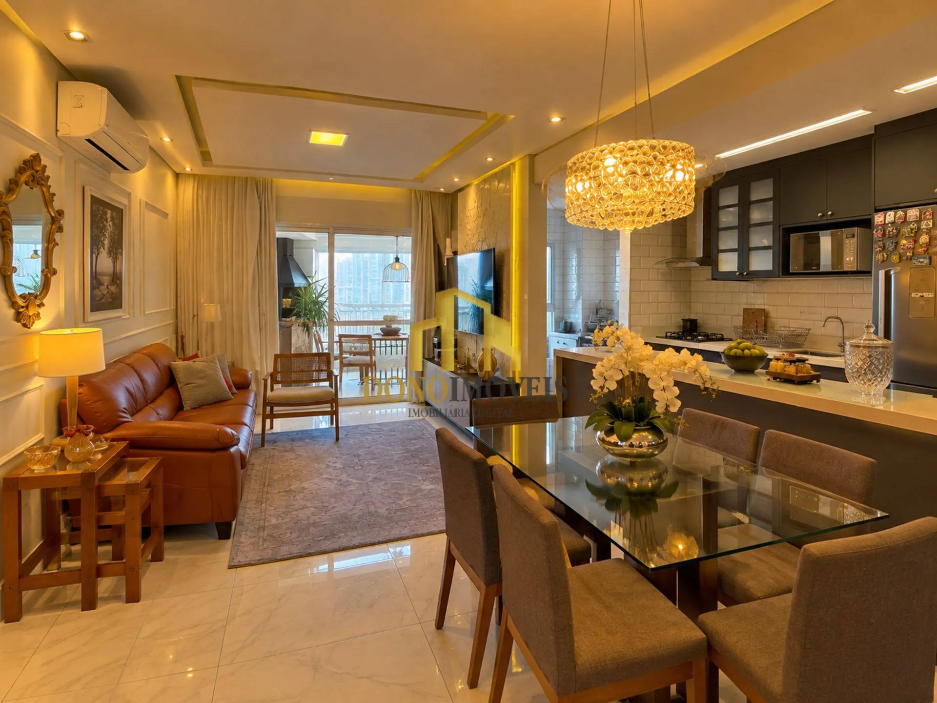Imagem Apartamento 94m² com 3 dormitórios e 2 vagas - Trilogy Home, Centro SBC