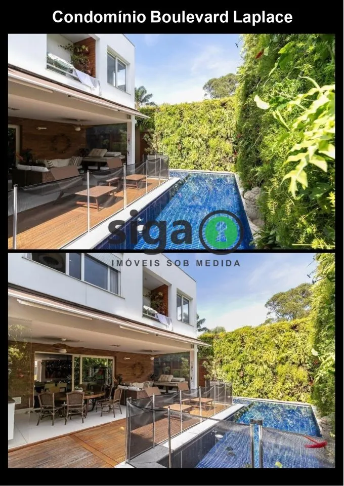 Imagem Casa em Condomínio de alto padrão no Brooklin Paulista com 4 suites Semi mobiliado