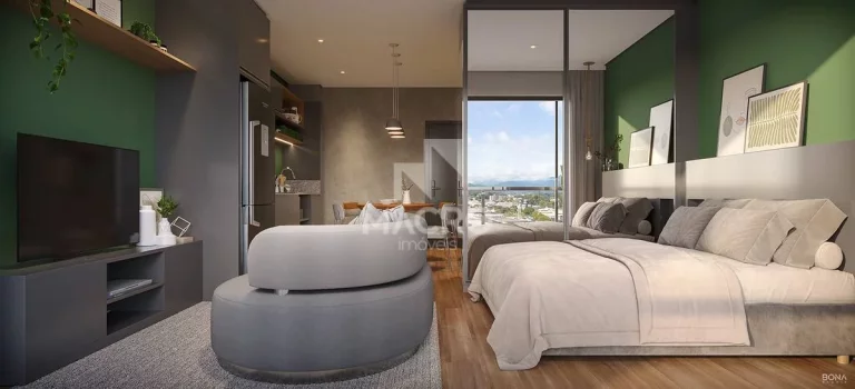 Imagem Estúdio Mobiliado | Boulevard 500 | Nova Brasília | 34m²