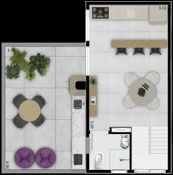 Imagem Apartamento Garden com 2 dormitórios à venda, 46 m² por R$ 350.000,00 - Jardim Centenário - Guarulhos/SP