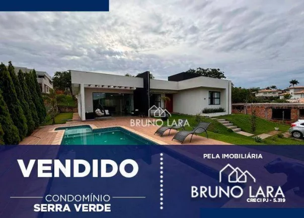 Foto do imóvel Casa com 3 dormitórios à venda, 255 m² por R$ 1.350.000,00 - Condomínio Serra Verde - Igarapé/MG