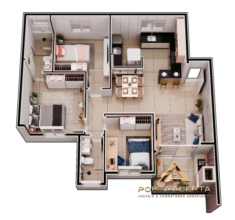 Imagem Apto 3 Quartos, sendo 1 Suíte - Belvedere - COD 567