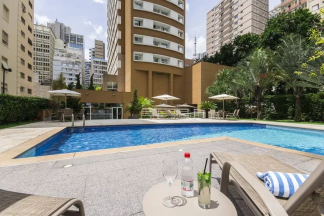 Imagem Flat disponível para venda no Transamérica Prime International Plaza, com 29m², 1 dormitório e 1 vaga