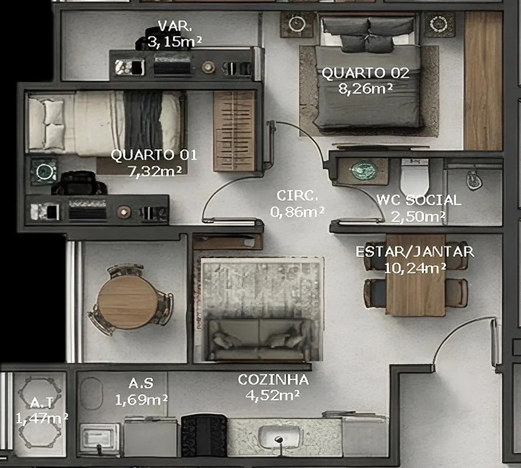 Imagem Apartamento com 2 quartos à venda em Vila Velha