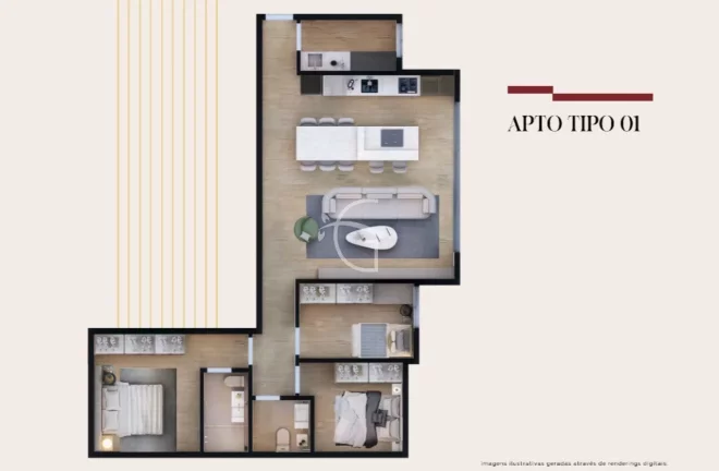 Imagem More a apenas 7 minutos de caminhada do melhor bairro planejado do Brasil.