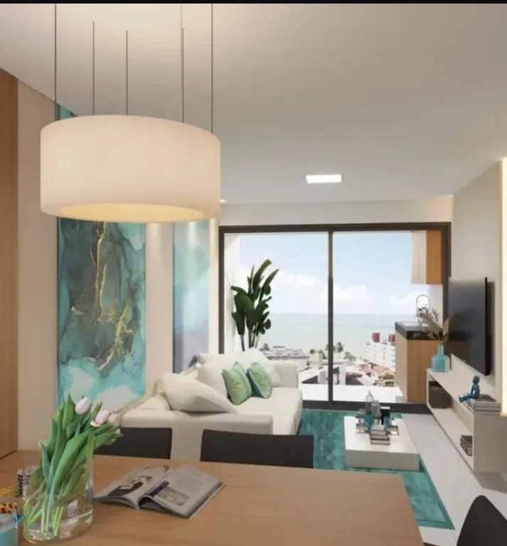 Imagem Apartamento moderno a 200m da praia, com 2 quartos, lazer completo e rooftop com piscina em Ponta de Campina.