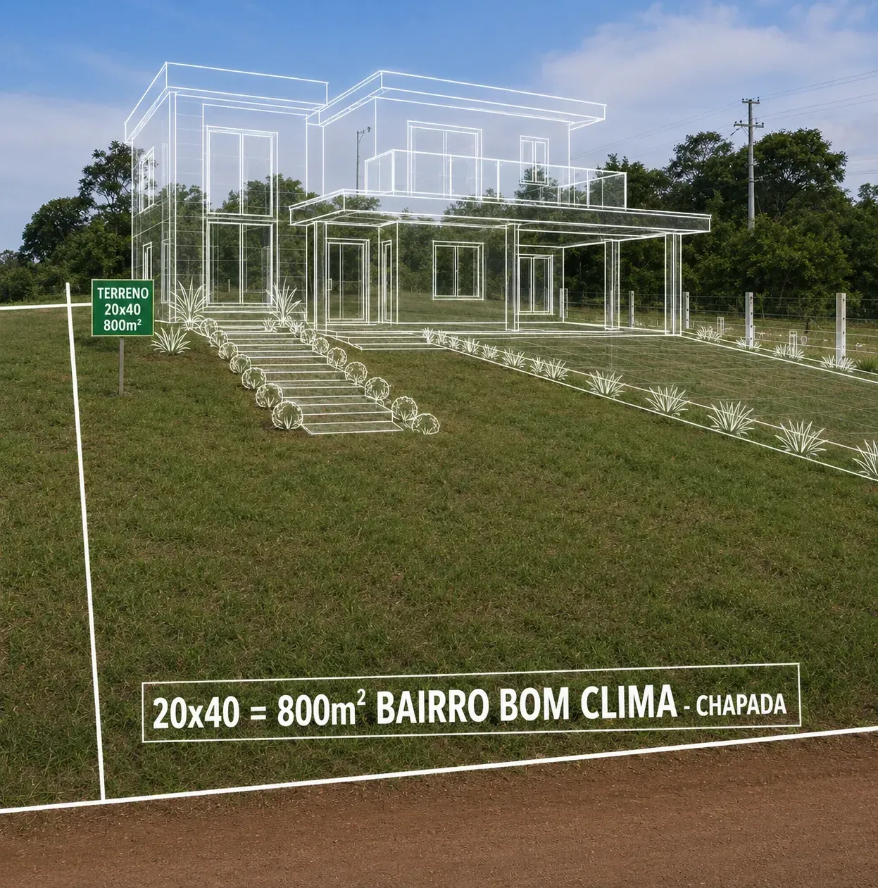 Imagem Terreno à Venda, 800 m² em Chapada dos Guimarães - Chapada dos Guimarães