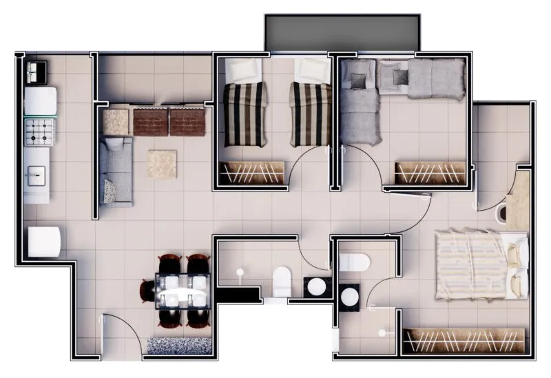 Imagem Apartamento 3 quartos à venda | Bairro Ilhotas em Teresina-PI