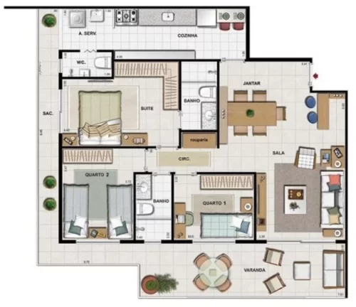 Imagem APARTAMENTO RESIDENCIAL em Rio de Janeiro - RJ, Recreio dos Bandeirantes
