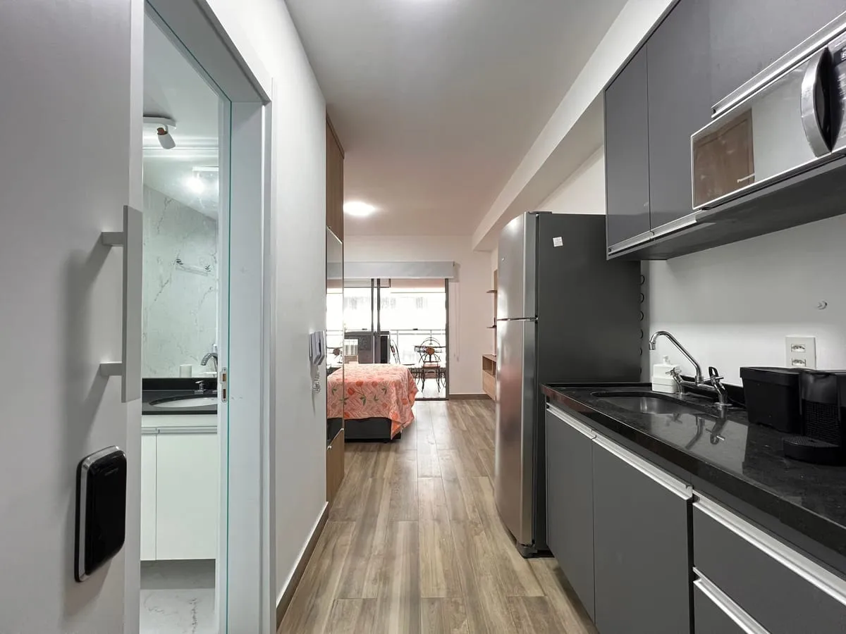Imagem Apartamento com 1 Quarto para alugar, 30m² - Pinheiros