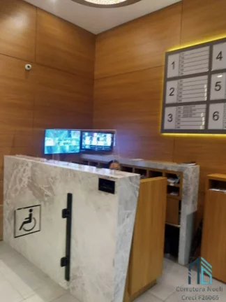 Imagem Sala comercial 90 m², dividida em recepção, copa, banheiro e ambiente para dois (escritórios -consultórios) Curitiba PR