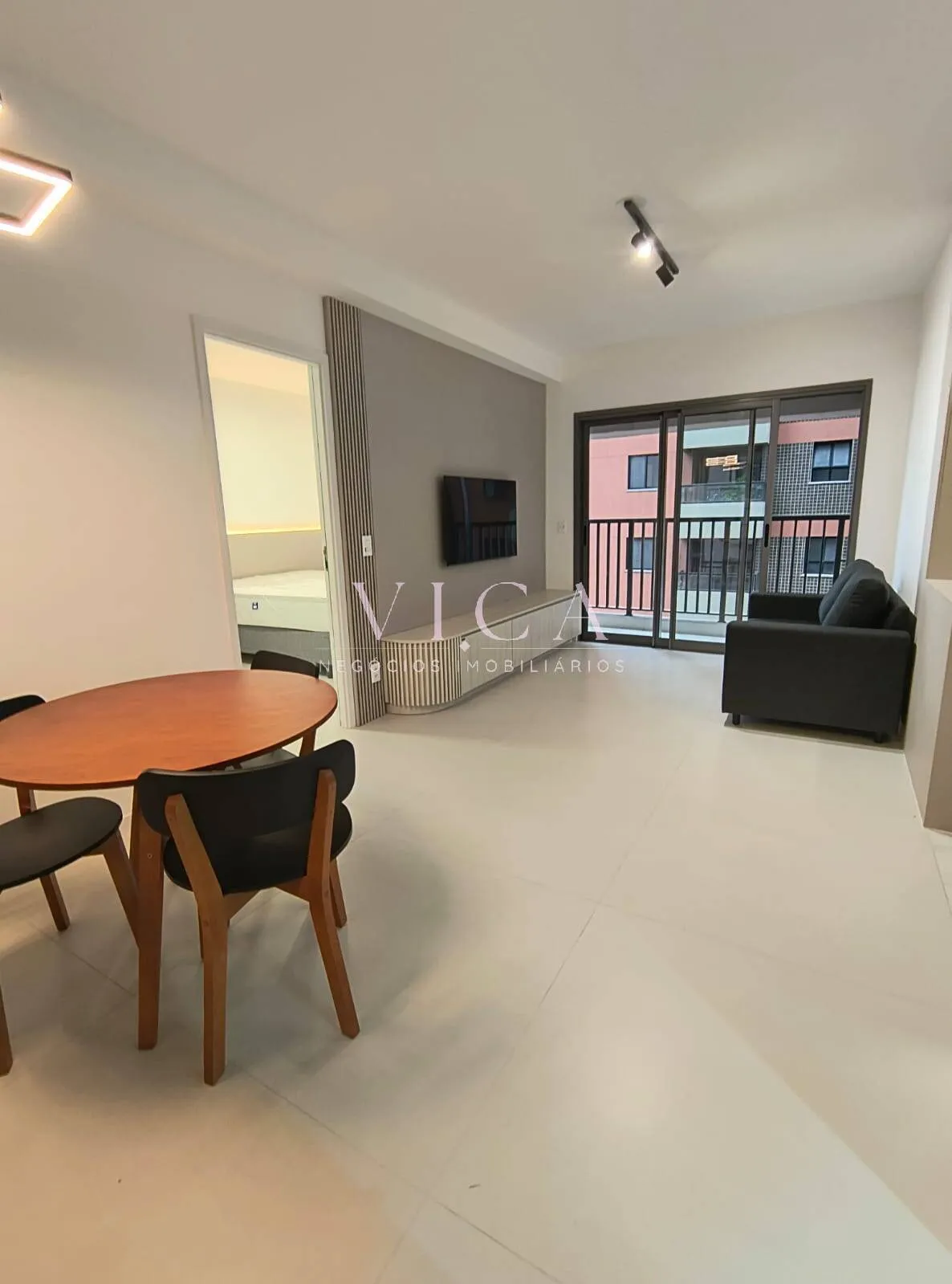 Foto do imóvel Apartamento mobiliado com 1 suíte 52m², por R$ 6.480,00/mês - Alphaville/SP