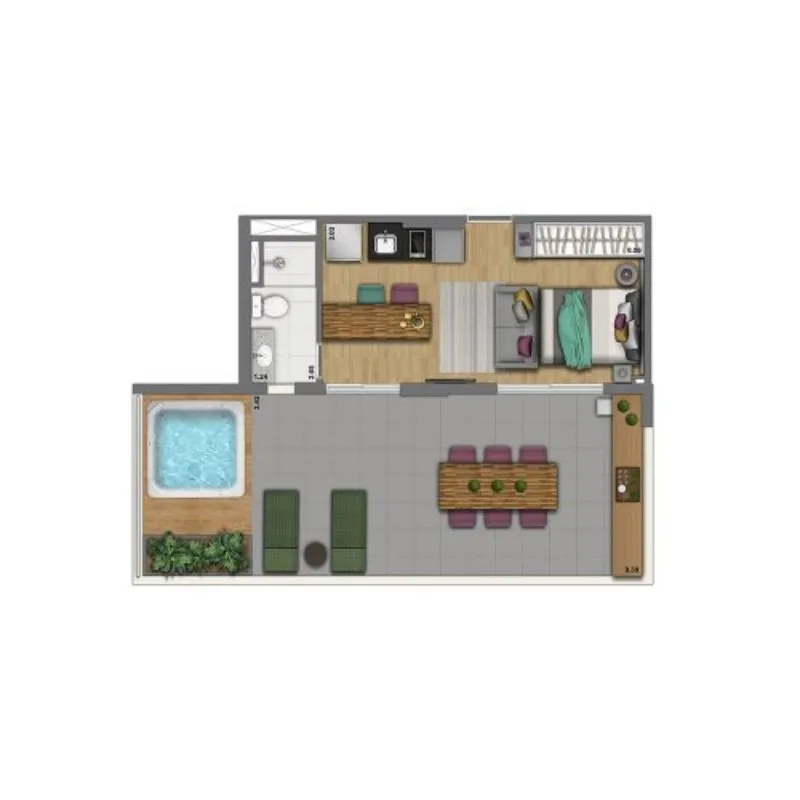 Imagem apartamento 1 dormitório em São Paulo, Citizen Paulista Residencial São Paulo, apartamento 1 quarto em São Paulo SP, comprar apartamento 1 dormitório