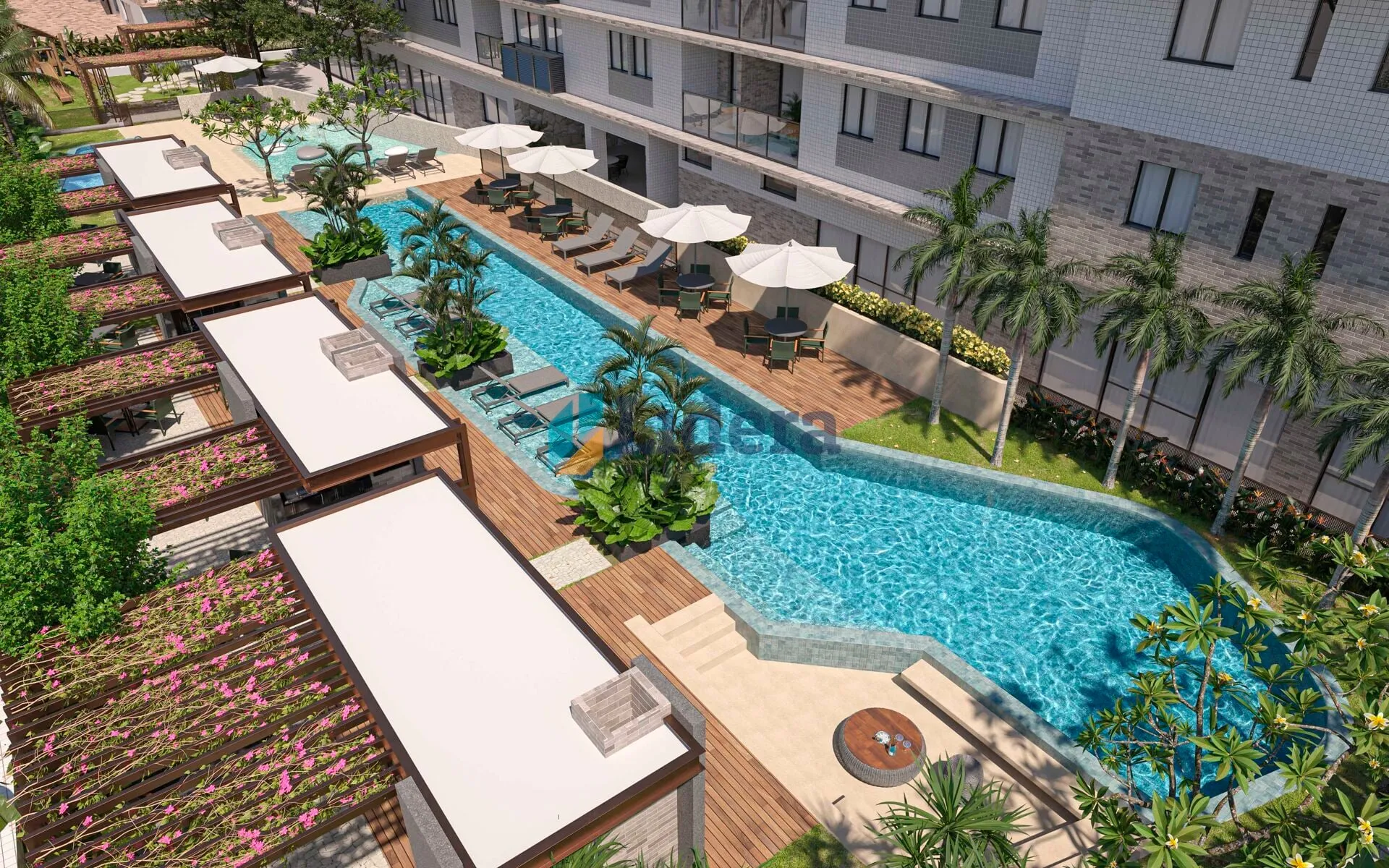 Imagem Apto Alto Padrão - 2 Quartos - 1 suite - 57m² - em Ponta de campina, Cabedelo/PB