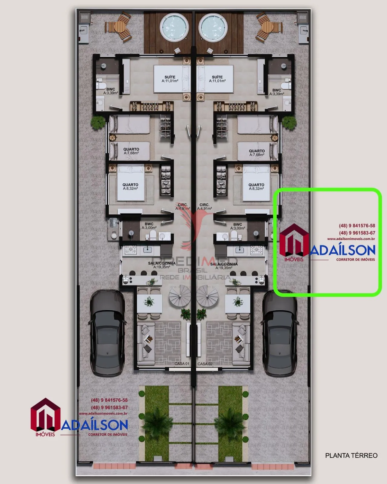 Imagem CASA 3 DORM UM SUITE RESIDENCIAL BEAUFORT EM SÃO JOSE SC