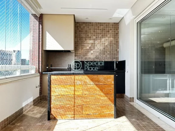 Imagem Excelente apartamento com 151m² no Itaim. Amplo living com varanda gourmet, sala de jantar e home t...