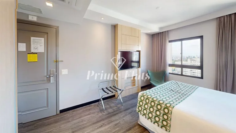 Imagem Flat disponível para venda no Mercure São Paulo Pinheiros Hotel, com 28m², 1 dormitório e 1 vaga de garagem