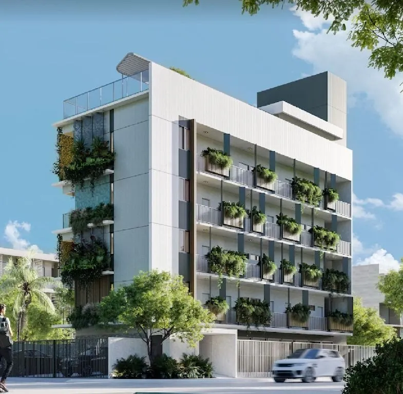 Imagem Flat novo em Camboinha, a 1 rua do mar, com rooftop e alto potencial para Airbnb. Ideal para investir ou morar.