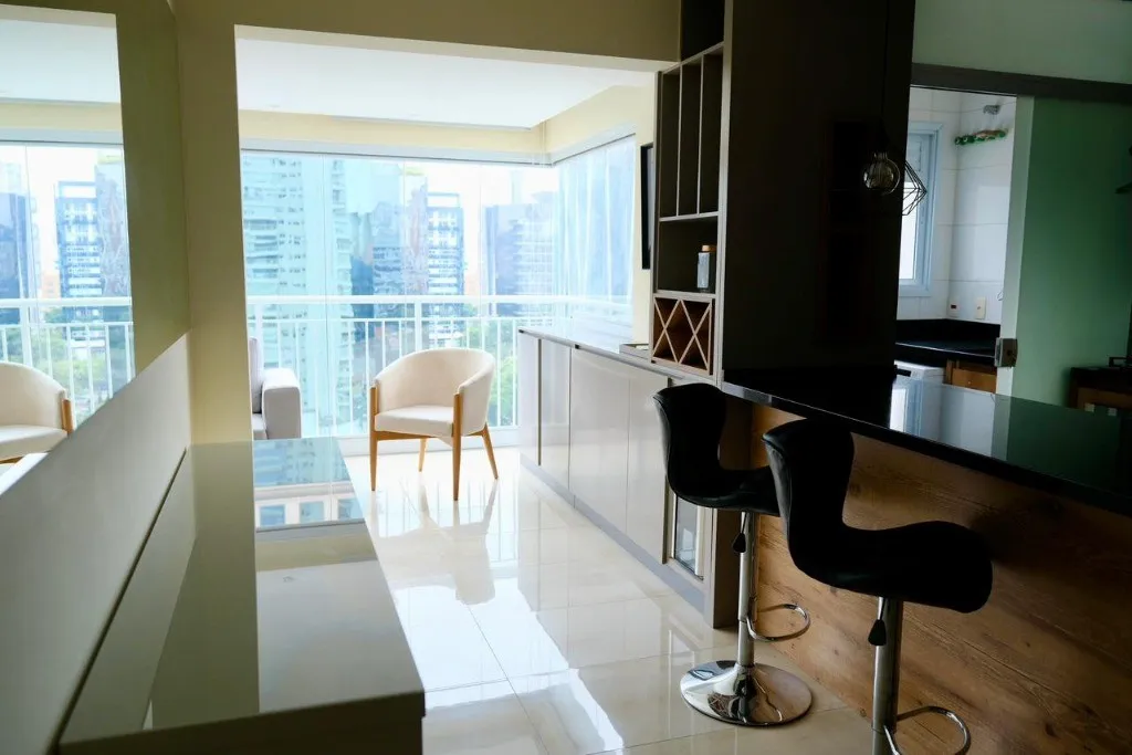 Foto do imóvel Apartamento para locação com 1 quarto e vaga na Vila Nova Conceição - Condomínio Horizonte JK.