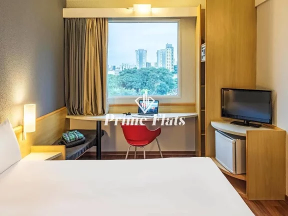 Imagem Flat disponível para venda no Íbis Santo André, com 17m², 1 dormitório e 1 vaga