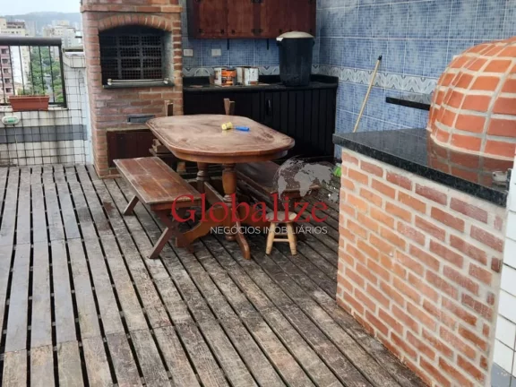 Imagem Triplex no Embaré com 5 dormitórios sendo 3 suítes 5 banheiros piscina churrasqueira e duas vagas de garagem no Embaré em Santos R$ 2.250.000,00