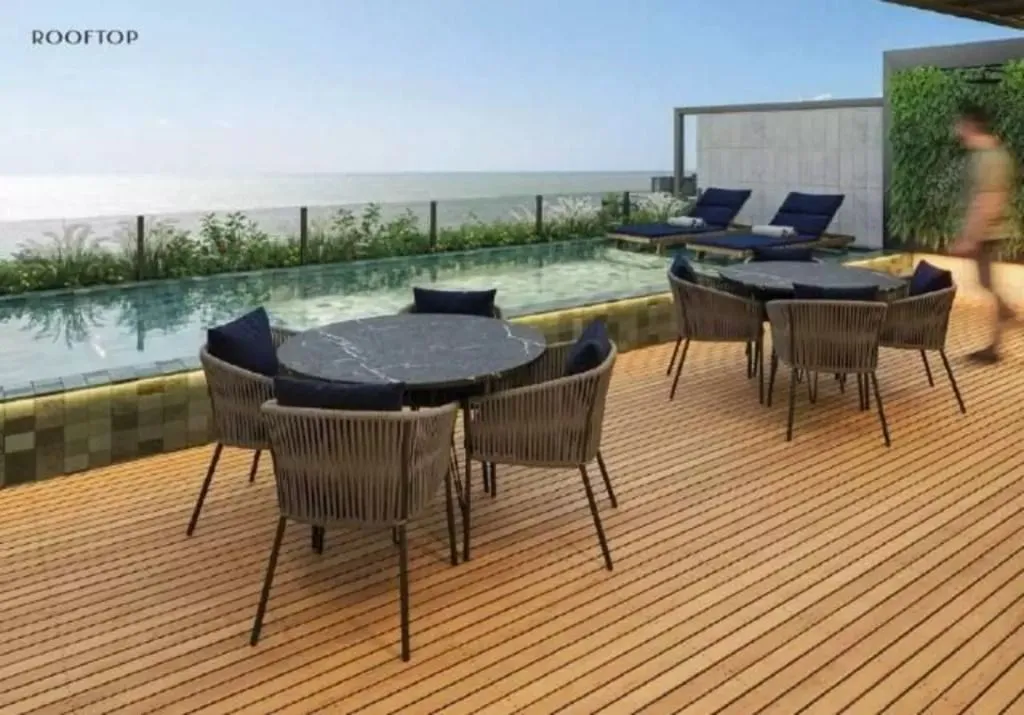 Imagem Flat moderno no Mares Cabo Branco com lazer completo, rooftop sofisticado e localização nobre próximo à praia.