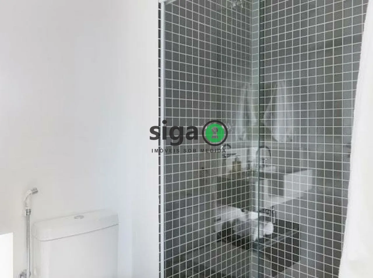 Imagem Studio com 64m², no Brooklin, com 1 quarto, 2 banheiros e 1 vaga, Mobiliado para Locação