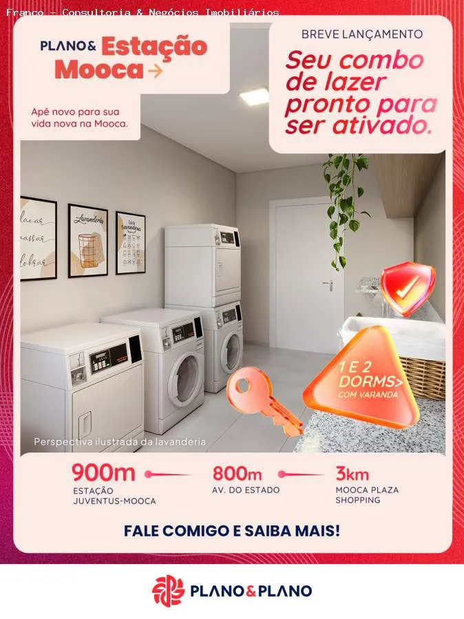 Imagem Apartamento para Venda em São Paulo, Mooca, 2 dormitórios, 1 banheiro