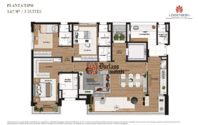 Imagem Apartamento Lindenberg com 3 suítes à venda, 147 m² por R$ 4.260.400 - Itaim Bibi - São Paulo/SP