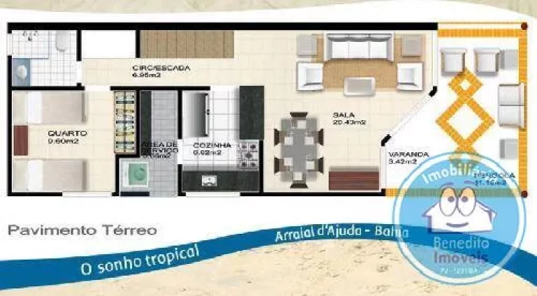 Imagem Casas Duplex no Estilo Arraial D"Ajuda - Conforto, Charme e Natureza