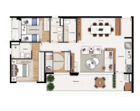 Imagem SIGNATUR - TARJAB - Aptos de 74m², em excelente localização, próximo a Estação São Judas do Metrô!