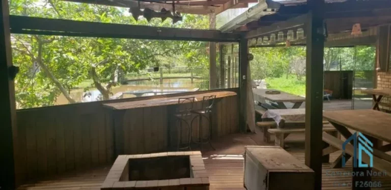 Imagem Sítio plana, 24.200 mil m², lagoa c/ peixes, área gourmet, fibra ótica, em ITAJAÍ SC