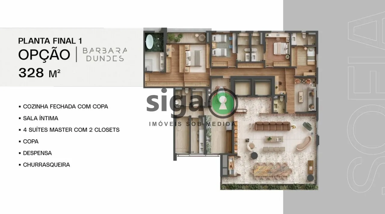 Imagem Apartamento para venda no Campo Belo com 04 suítes, São Paulo - SP