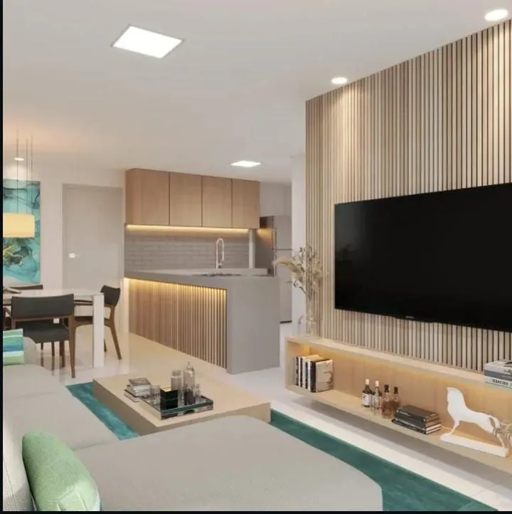 Imagem Apartamento moderno a 200m da praia, com 2 quartos, lazer completo e rooftop com piscina em Ponta de Campina.