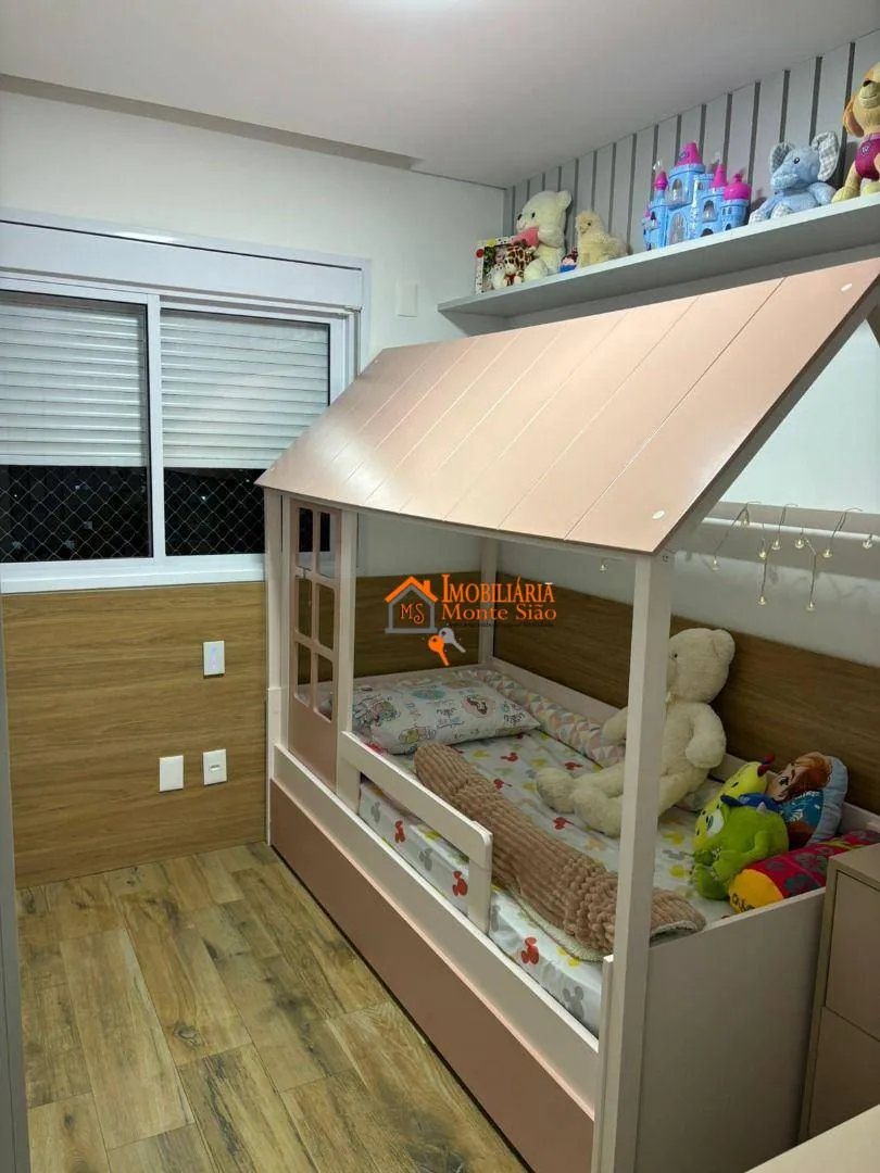 Imagem Apartamento à venda com 106m², com 3 quartos, 1 suíte, 2 vagas, varanda gourmet e fino acabamento, Jardim Flor da Montanha, Guarulhos, S