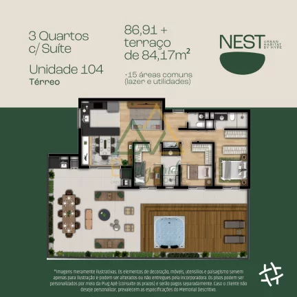 Imagem Apartamento à venda Bacacheri Curitiba PR