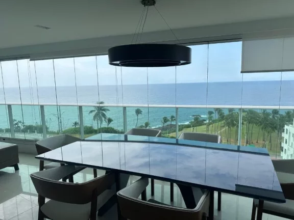 Imagem 3 Suítes, 141m2 privativos, no cheio de charme Morro Ipiranga - Barra, vista mar frontal e definitiva p/ o Cristo e Farol, mobiliado porteira fechada