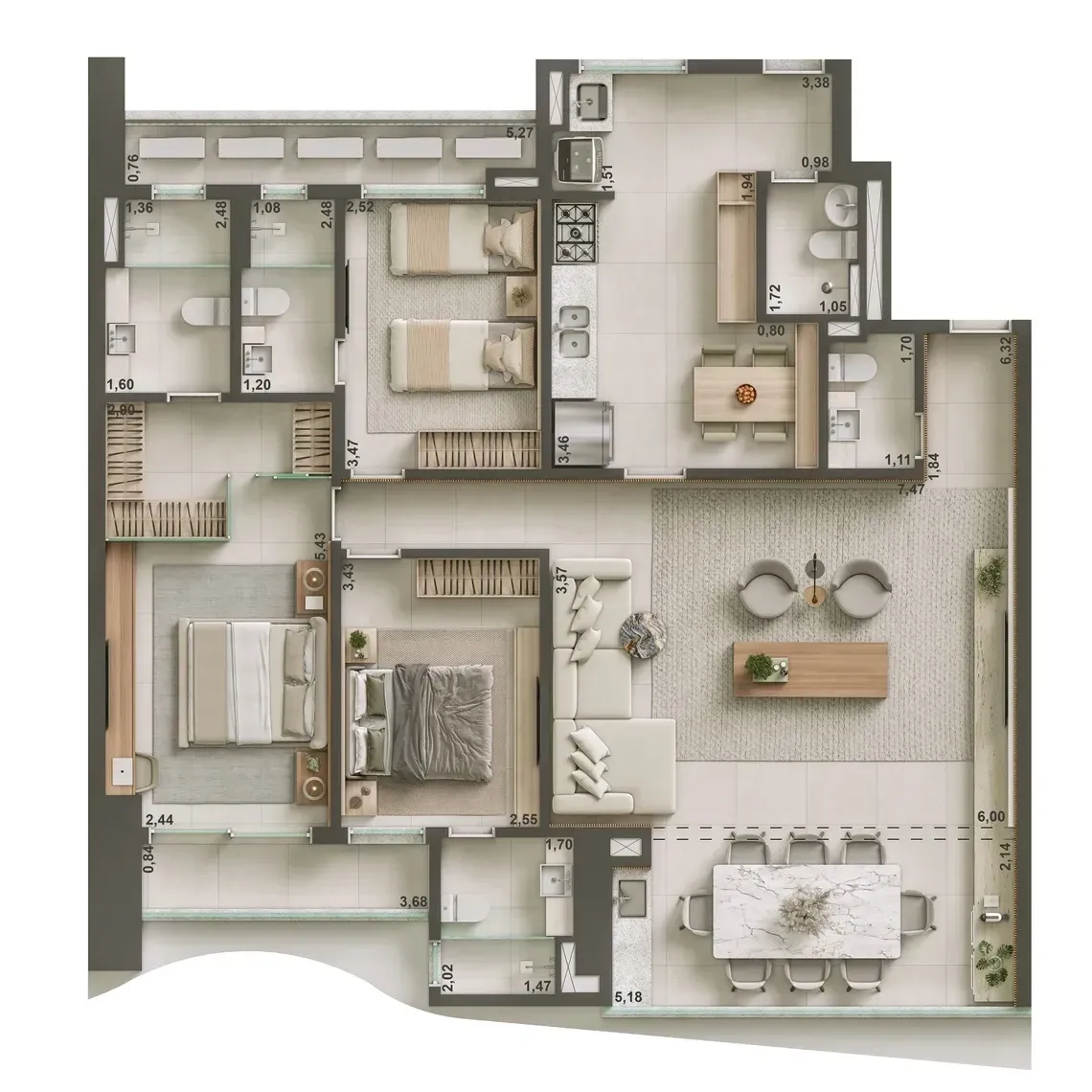 Imagem Apartamento com 3 Quartos à Venda, 129 m² em Meireles - Fortaleza